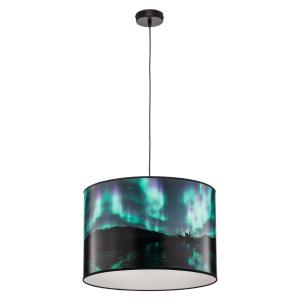 Duolla Print L hanging light with ship and auroras
