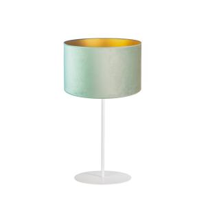 Duolla Golden Roller table lamp 50cm mint green/gold