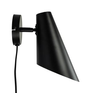 Dyberg Larsen Cale wall lamp, 24.5 cm high, black