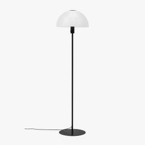 Dyberg Larsen Jazz floor lamp, opal/black