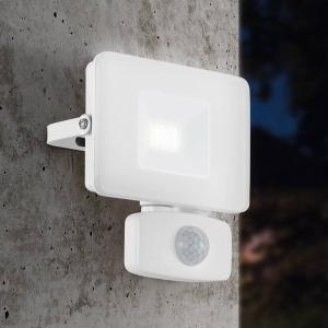 EGLO Faedo 3 LED outdoor spotlight, sensor, white, 10 W