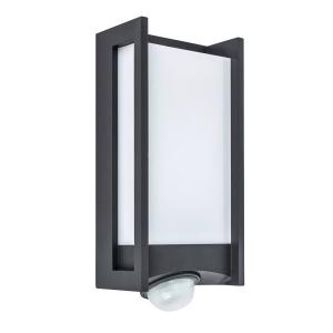 LUTEC Qubo LED outdoor wall light with motion detector