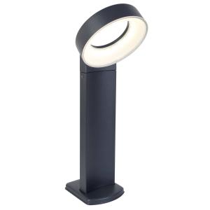 LUTEC Meridian LED pillar light with ring-shaped head