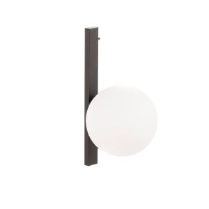 Eco-Light Pluto wall light in black and white, 1-bulb
