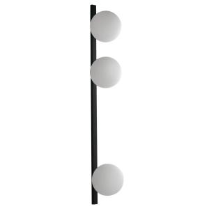 Eco-Light Enoire wall light in black and white, 3-bulb