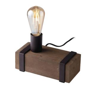 Eco-Light Texas table lamp made of antique wood, 1-bulb