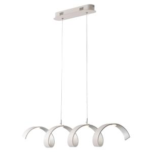 Eco-Light Helix LED hanging light white/silver length 80 cm