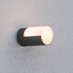 LUTEC Cyra LED outdoor wall light, 1-bulb matt black