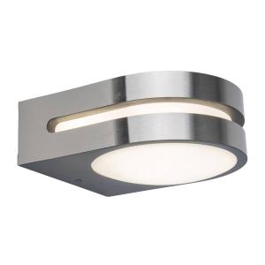 LUTEC Fancy LED outdoor wall light, stainless steel