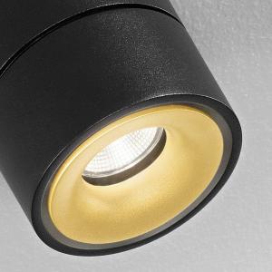 Egger Licht Egger Clippo Duo LED spot, black/gold, 3,000 K