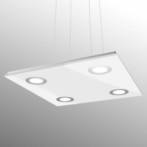Evotec Pano square LED hanging light, white
