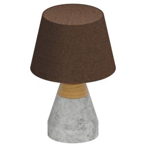 EGLO Stylish Tarega fabric table lamp, concrete base