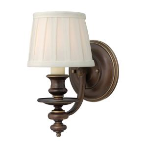HINKLEY Dunhill fabric wall light with lampshade