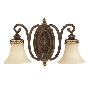 FEISS Drawing Room wall light, two-bulb, wide