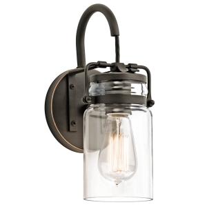 KICHLER Transparent lampshade - wall lamp Brinley