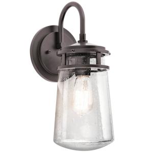 KICHLER Lyndon outdoor wall light, glass lampshade 38.1 cm