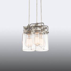 KICHLER Brinley - three-bulb pendant light in a retro look