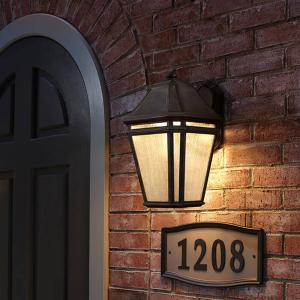 FEISS Londontowne chestnut-brown outdoor wall lamp