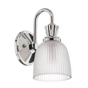 KICHLER LED bathroom wall light Cora, glass lampshade