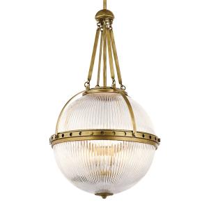 KICHLER Spherical hanging light Aster, brass