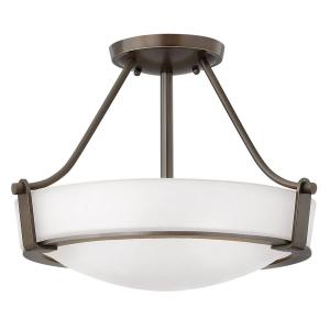 HINKLEY Hathaway semi-flush ceiling light, bronze Ø 41 cm