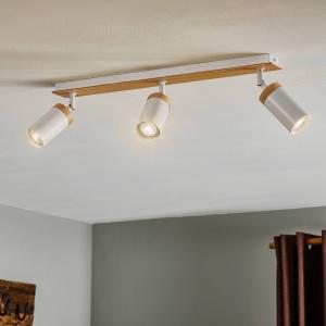EMIBIG LIGHTING Elba downlight with wooden details, 3-bulb,…