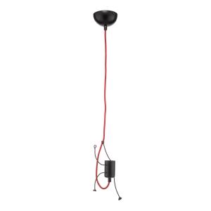 EMIBIG LIGHTING Bobi 1 hanging light in black, red cable, 1…