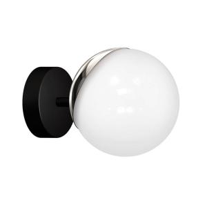 Eko-Light Sfera wall light 1-bulb glass/chrome/black