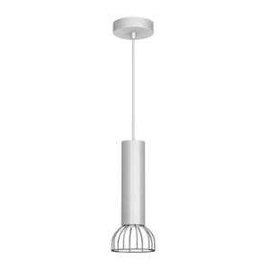 Euluna Danjel hanging light, 1-bulb, white/silver
