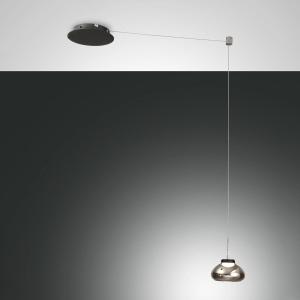 Fabas Luce Arabella hanging lamp decentralised 1-bulb smoke