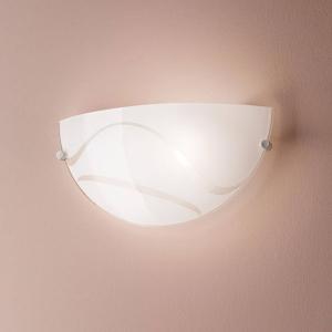 Fabas Luce Magma wall light, white, made of glass