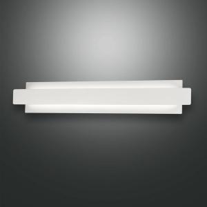 Fabas Luce Regolo LED wall light with metal front, white