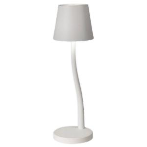 Fabas Luce LED table lamp Judy, battery, IP54, white