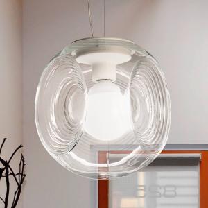 Fabbian Eyes - glass hanging light with clear diffuser
