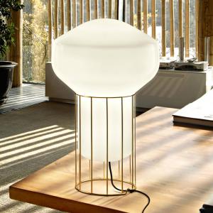 Fabbian Aérostat designer table lamp with brass base 33 cm