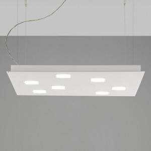 Fabbian Square Quarter LED pendant light, white