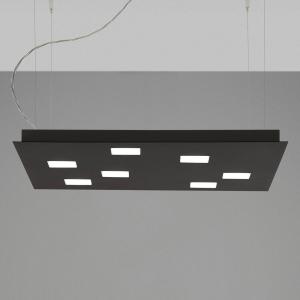 Fabbian Square Quarter LED pendant light, black