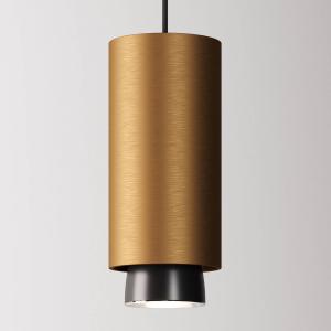 Fabbian Claque LED hanging light 20 cm bronze