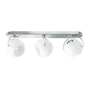Fabbian Beluga White ceiling lamp direct 3-bulb