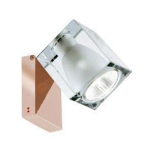 Fabbian Cubetto wall lamp GU10 copper/clear