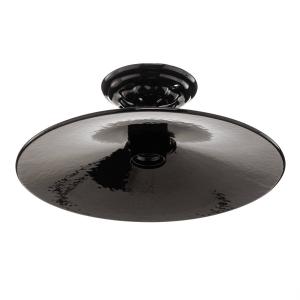 Ferroluce Black ceramic ceiling light Edoardo, 31 cm
