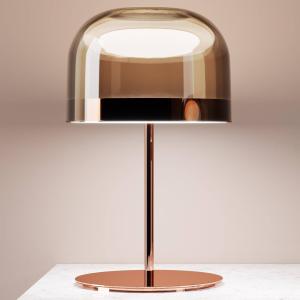 Fontana Arte LED table lamp Equatore in copper, 60 cm