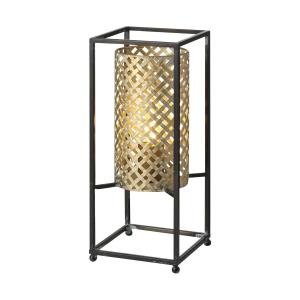 Freelight Petrolio table lamp black/gold, height 37 cm