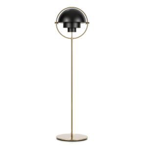 GUBI Multi-Lite floor lamp, height 148 cm, brass/black