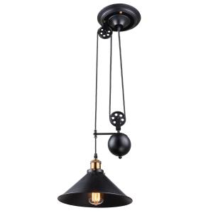 Globo One-bulb hanging light Viktor - height-adjustable