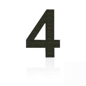 HEIBI Stainless steel numbers figure 4, mocha brown