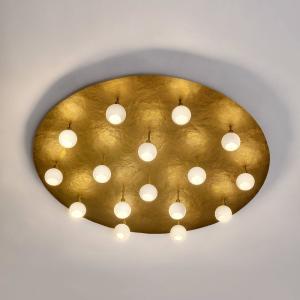 Holländer Round LED designer ceiling light Lucente 16-bulb