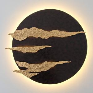 Holländer Firmamento - black and gold LED wall lamp