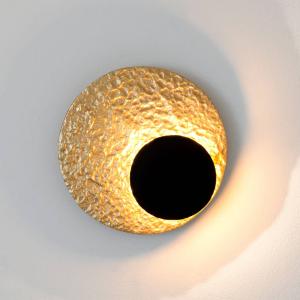 Holländer Infinity LED wall light in gold, Ø 20 cm