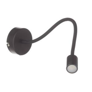 Ideallux Flexible LED wall light Focus, black
